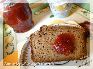 Recette Pain-cake miel, courgette et carotte pour le petit déjeuner