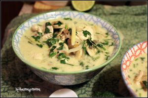 Recette Cuisiner pour la paix , la Thaïlande : soupe Tom Kha Kaï, poulet , lait de coco et citronnelle