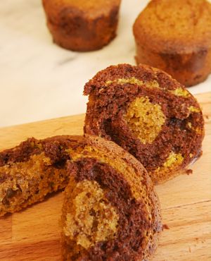Recette Muffins vegan marbrés choco matcha