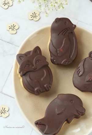 Recette Petits animaux amande coque chocolat