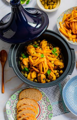 Recette Tajine poulet olives pomme de terre à la marocaine