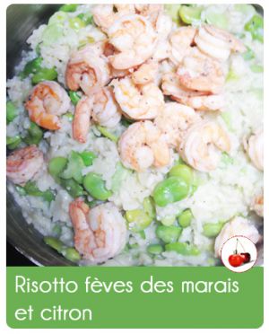 Recette Risotto fèves des marais et citron