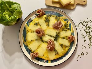 Recette Omelette au jambon cru et au comté