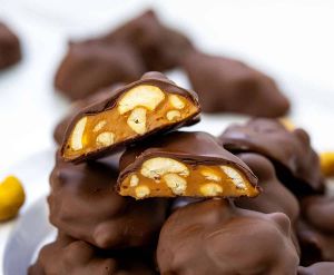 Recette Chocolate Caramel Cashew Clusters