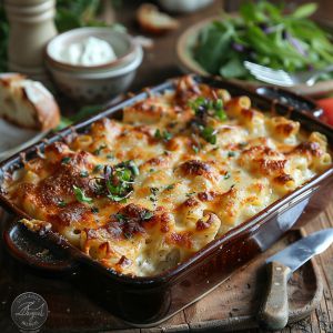 Recette Macaronis gratinés au fromage : la recette facile et savoureuse