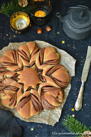 Recette Brioche "flocon de neige" #Noël vegan