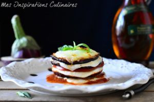 Recette Mille-feuille d’aubergines mozzarella