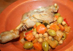 Recette Tajine de cuisse de canard aux olives