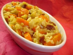 Recette Curry de carottes en risotto