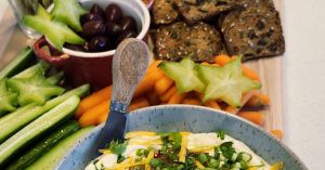 Recette Trempette crémeuse au fromage à la crème & à la gelée de piments