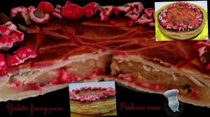 Recette Galette frangipane pralines roses