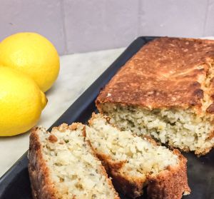Recette Cake aux flocons, citron et graines de chia (vegan)