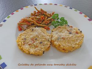 Recette Galettes de polenta aux tomates séchées