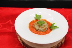 Recette Papeton d’aubergine coulis de tomate