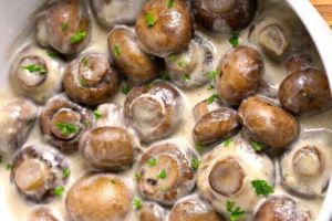 Recette Champignons à la crème