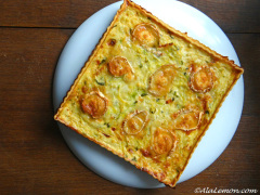 Recette Quiche aux poireaux et au chèvre