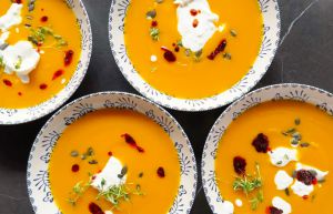 Recette Soupe de patate douce au lait de coco