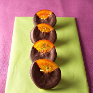 Recette Oranges confites au chocolat