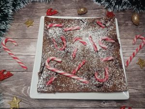 Recette Brownies de noël au sucre d’orge