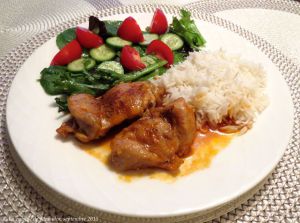 Recette Hauts de cuisse de poulet, sauce orange et érable