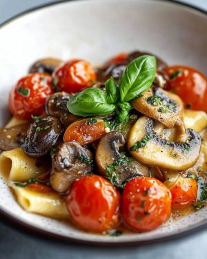 Recette Pâtes Tomates Champignons : Recette Savoureuse et Facile à Préparer