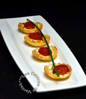 Recette Mini tartelettes fromage frais et tomates cerises