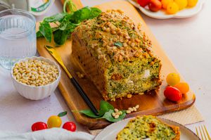 Recette Cake aux tomates séchées feta et basilic