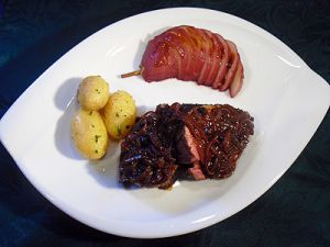 Recette Filet de boeuf aux poires