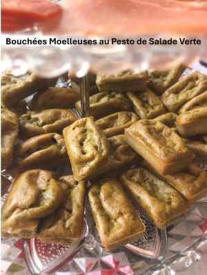 Recette Bouchées Moelleuses au Pesto de Salade Verte
