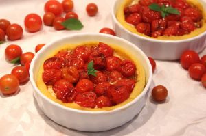 Recette Tartelettes de polenta et tomates cerises