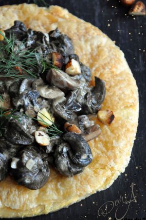 Recette Feuilleté d’escargots aux noisettes