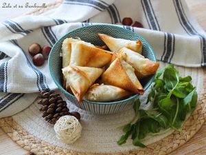 Recette Samoussas au chèvre, miel & noisettes