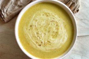 Recette Potage brocoli et poireaux