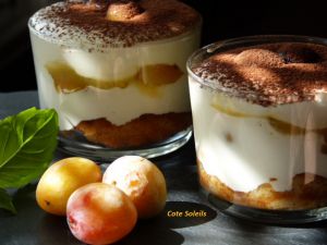 Recette Tiramisu aux mirabelles & aux madeleines de Commercy