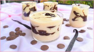 Recette Mousse vanille et Chocolat noir craquant...pour le plaisir des papilles