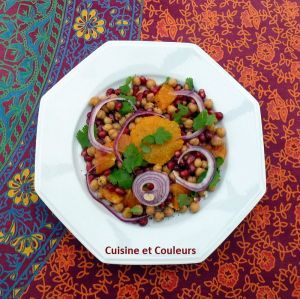 Recette Salade d'oranges et pois chiche à l'indienne