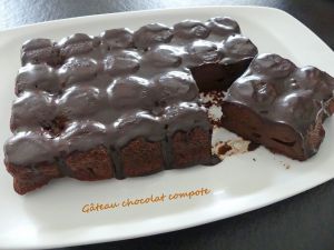 Recette Gâteau chocolat compote *