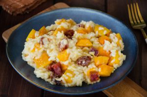 Recette Risotto potiron chorizo