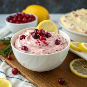 Recette Cranberry Lemon Cheesecake Dip – Holiday Dessert Dip