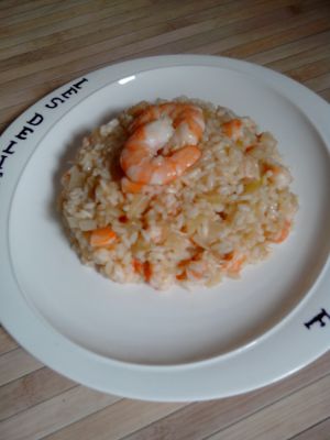 Recette Risotto léger aux crevettes