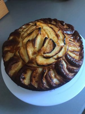 Recette Gâteau yaourt moelleux aux pommes