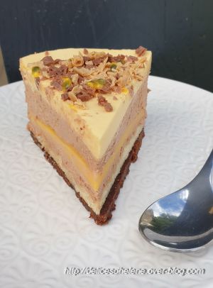 Recette Entremet fruit de la passion-chocolat au lait