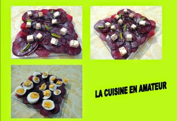 Recette Carpaccio de betteraves
