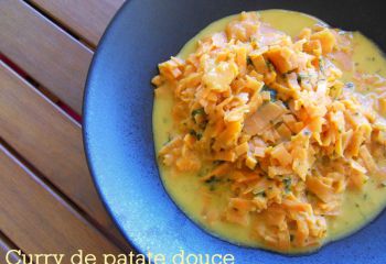 Recette Curry de patate douce