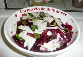 Recette Carpaccio de betterave Rouge