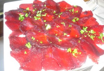 Recette Carpaccio de betteraves