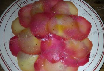 Recette Carpaccio de betteraves